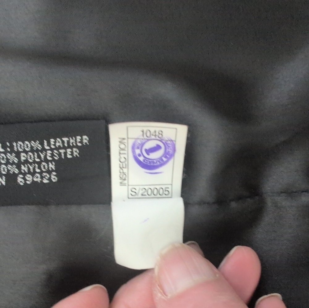 Wilsons Leather Jacket Outside Zip & Buttons Men's M Black Thinsulate Lined - Picture 12 of 16